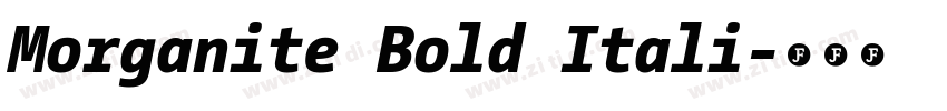 Morganite Bold Itali字体转换
